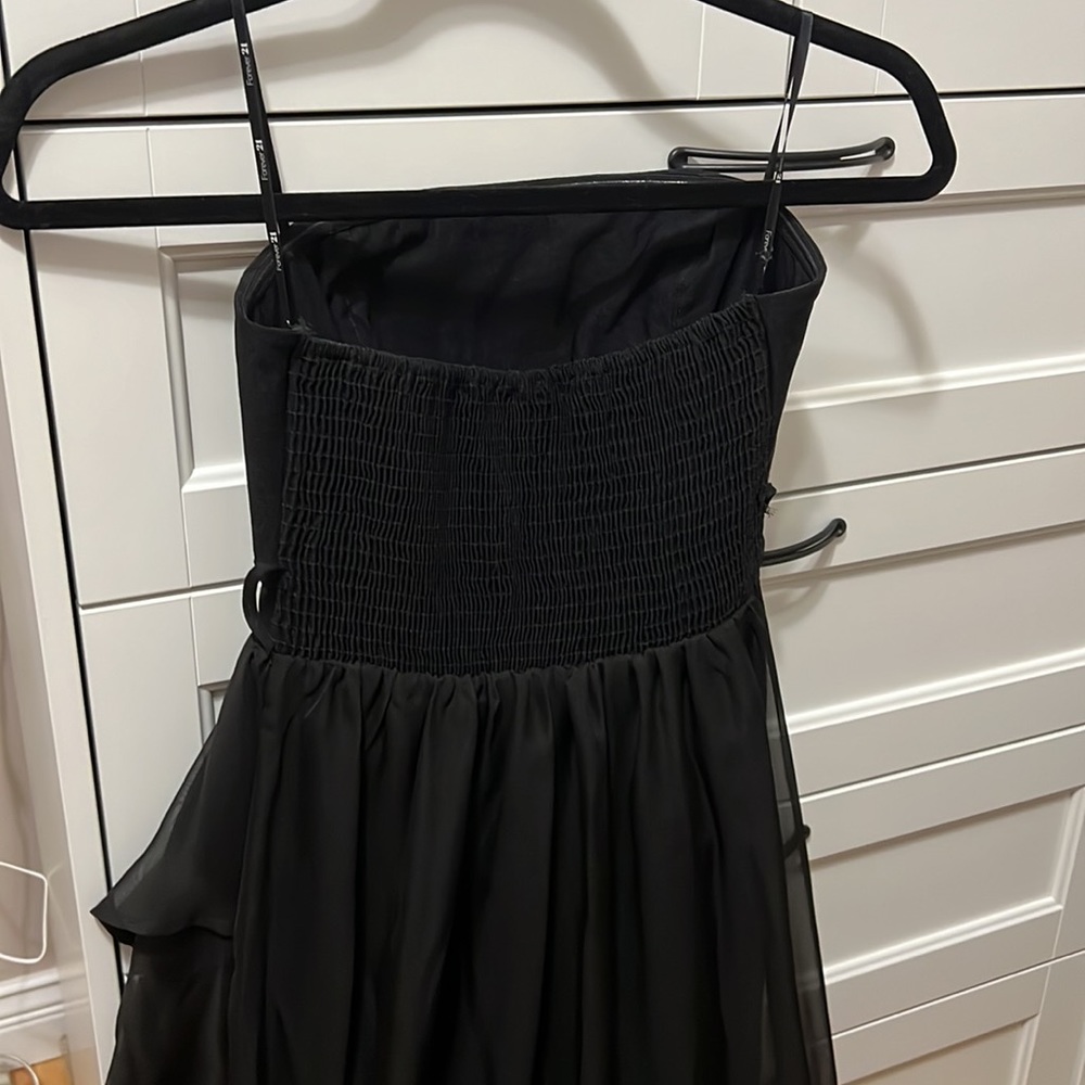BLACK HIGH LOW DRESS - Picture 3 of 3